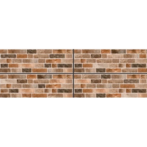 آجرنما - سرامیک قهوه ای روشن مدل کارشده 40x120 -کاشی درنیک Dornik Tile