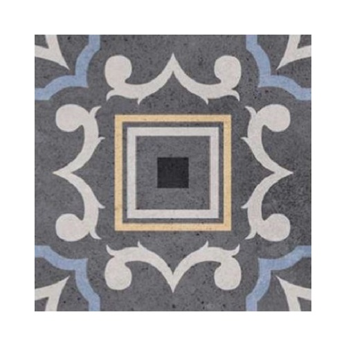 سیپریانو Cipriano - سرامیک سیپریانو طوسی تیره دکور A مات 15x15 - سرامیک جگوار Jaguar