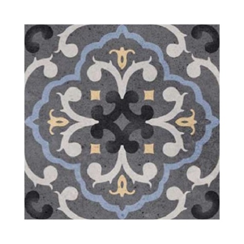 سیپریانو Cipriano - سرامیک سیپریانو طوسی تیره دکور B مات 15x15 - سرامیک جگوار Jaguar