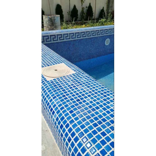 کاشی استخری شیشه ای مدل کار شده 2032 G&T - گلس تایل