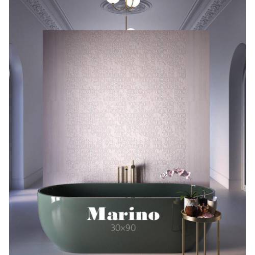 مارینو marino -  تک گل سرامیک مارینو کرم مدل کارشده - کاشی مارینو MARINO TILE