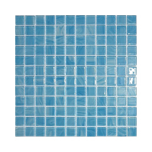 کاشی استخری شیشه ای 4030 آبی - زمرد گلس تایل Zomorod Glass Tile