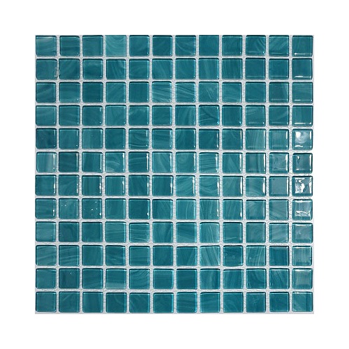 کاشی استخری شیشه ای 4070 سبز تیره - زمرد گلس تایل Zomorod Glass Tile