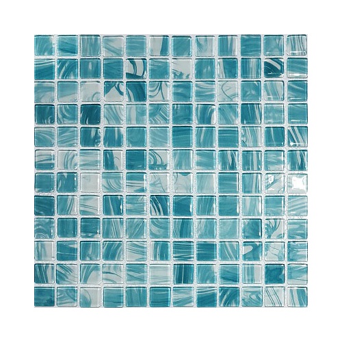 کاشی استخری شیشه ای 4071 سبز روشن - زمرد گلس تایل Zomorod Glass Tile