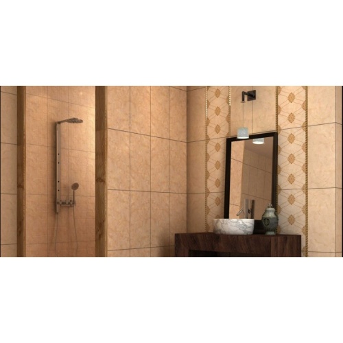 میلانو کرم-  مدل کارشده - شرکت کاشی گلدیس GOLDIS TILE