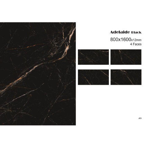 آدلاید Adelaide - سرامیک اسلب آدلاید مشکی پولیش 80x160 - آندیا گرس ANDIA GRES