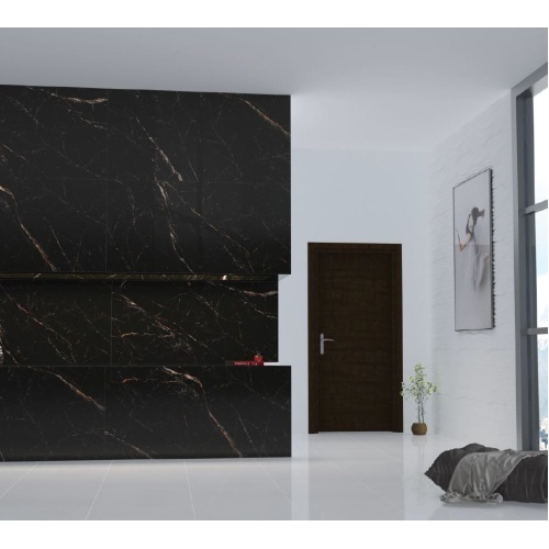 سرامیک اسلب آدلاید مشکی پولیش مدل کار شده 80x160 - آندیا گرس ANDIA GRES