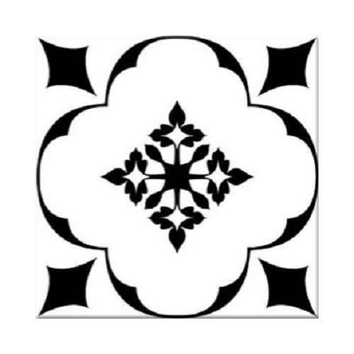 برلین Berlin - سرامیک برلین دکور مشکی مات 15x15 - سرامیک جگوار Jaguar