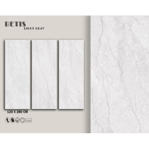 Betis - سرامیک اسلب بتیس طوسی روشن پولیش 120x280 - اسپینا اسلب Spina Slab