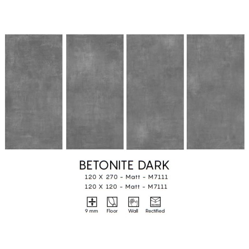 Betonite - سرامیک بتونیت مدل کار شده 120x270 - اسلب میکل آنجلو