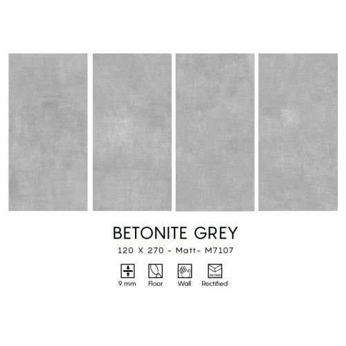 Betonite - سرامیک بتونیت مدل کار شده 120x270 - اسلب میکل آنجلو