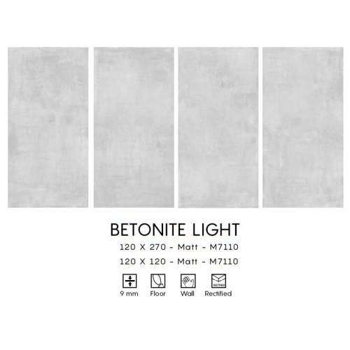Betonite - سرامیک بتونیت مدل کار شده 120x270 - اسلب میکل آنجلو