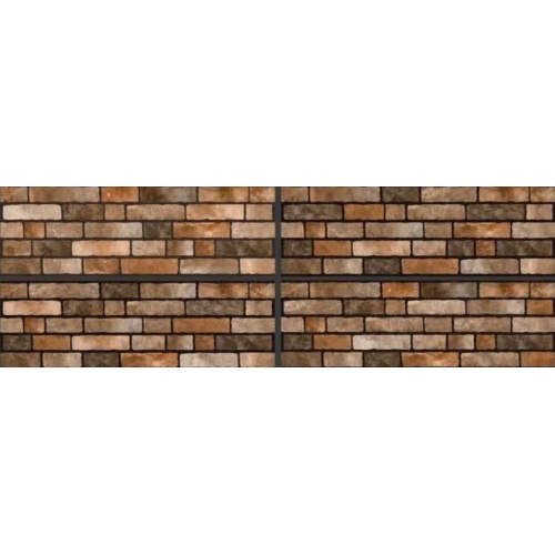 آجرنما - سرامیک قهوه ای  تیره مدل کارشده 40x120 -کاشی درنیک Dornik Tile