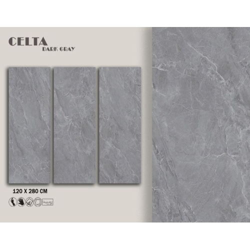 Celta - سرامیک اسلب سلتا طوسی تیره پولیش 120x280 - اسپینا اسلب Spina Slab