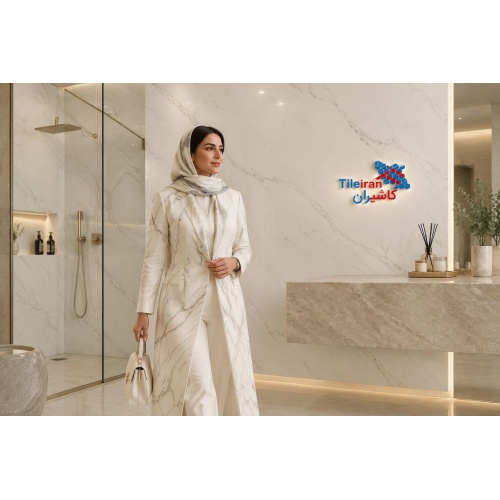 CL-006 - سرامیک اسلب CL006 سفید پولیش 120x310 - مگاکر Megaker