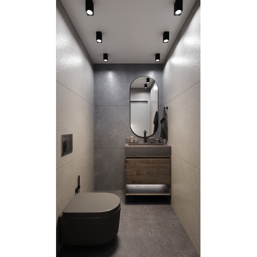 کلیولند Cleveland - سرامیک کلیولند طوسی تیره سمی پولیش مدل کارشده 80x160 - سرامیک ریوان Rivan