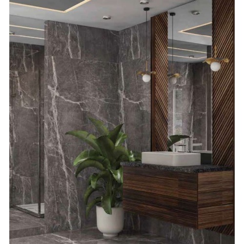 گری استون  Gray Stone - سرامیک گری استون طوسی تیره پولیش 60x120 - کاشی الوند