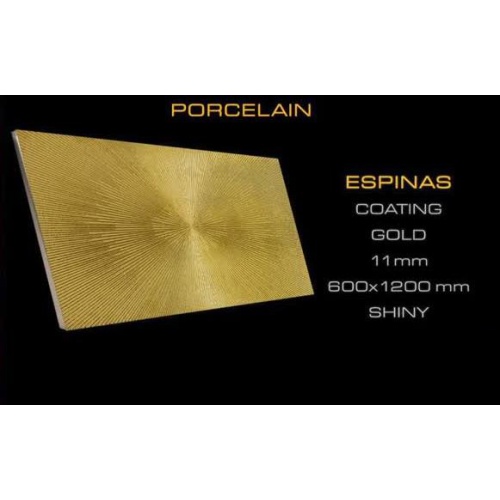 اسپیناس Espinas - سرامیک تک گل اسپیناس طلایی 60x120 - کاشی آرتا سرام Arta Ceram