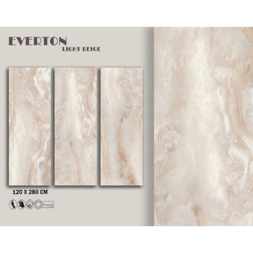 سرامیک اسلب اورتون بژ روشن پولیش مدل کار شده 120x280 - اسپینا اسلب Spina Slab