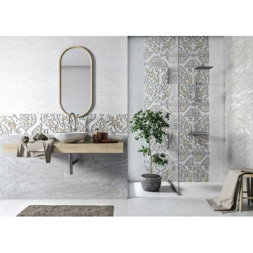 میلانو کرم-  مدل کارشده - شرکت کاشی گلدیس GOLDIS TILE