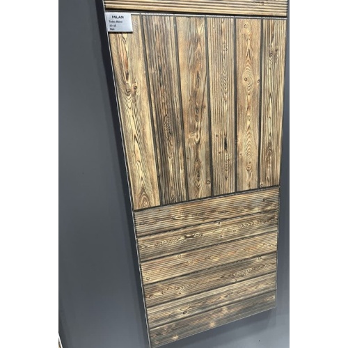 9463 Timber Walnut - سرامیک تیمبر والنات مات مدل کارشده 60x60 - کاشی میلان