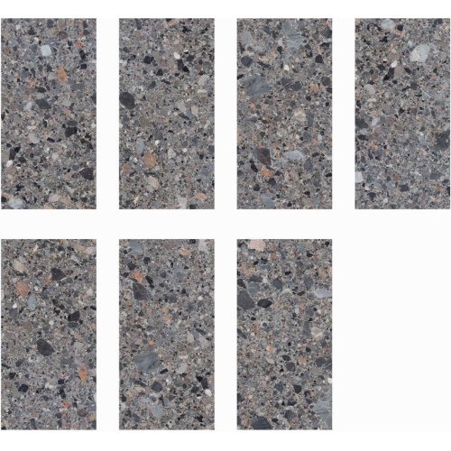 گراول Gravel - سرامیک گراول طوسی تیره پولیش 60x120 - کاشی میلان