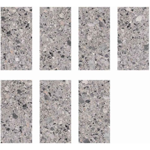گراول Gravel - سرامیک گراول طوسی روشن پولیش 60x120 - کاشی میلان