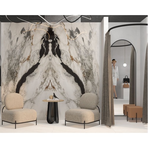 آیکونیک Iconic - سرامیک اسلب بوک مچ آیکونیک بژ پولیش 120x240- کاشی هرمس سرام نوین