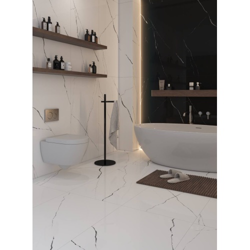 کلاریکا Clarika - سرامیک کلاریکا مشکی نانو پولیش 100x100 - کاشی بیستون