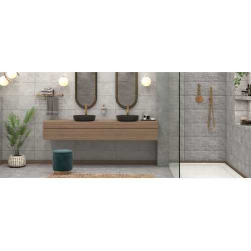 کالوس Kalos - سرامیک کالوس طوسی روشن براق 30x90 - کاشی فخار