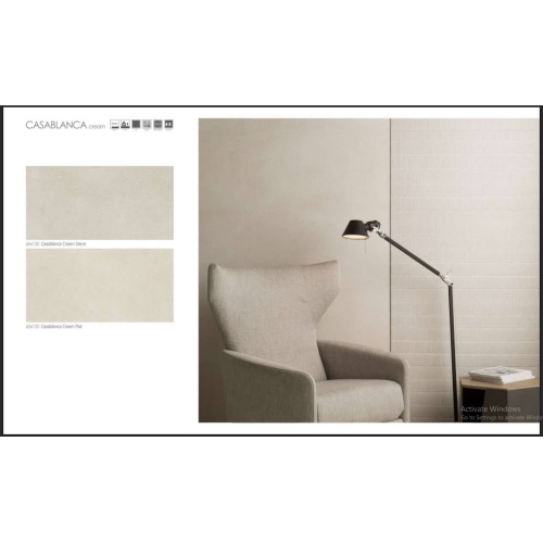 کازابلانکا Casablanca - سرامیک کازابلانکا کرم مات مدل کارشده 60x120 - کاشی سرام نگار Ceram Negar