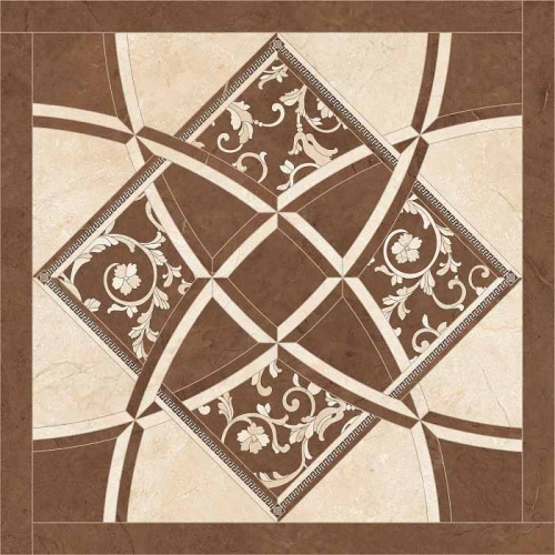 سرامیک کنیا آرت کرم پولیش مدل کار شده 80x80 - کرابن سرامیک تبریز 