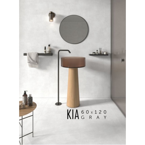 کیا Kia - سرامیک کیا طوسی مات مدل کارشده 60x120 - کاشی سرام نگار Ceram Negar