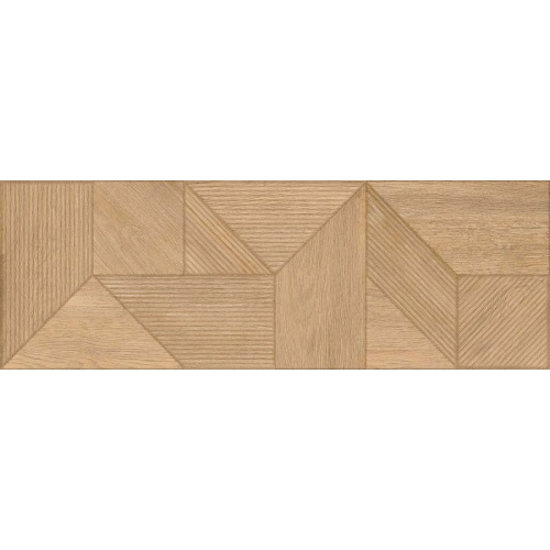 کاملیا وود Camella wood Relief Art - سرامیک کاملیا وود ریلایف لایت براون 40x120 - کرابن سرامیک تبریز