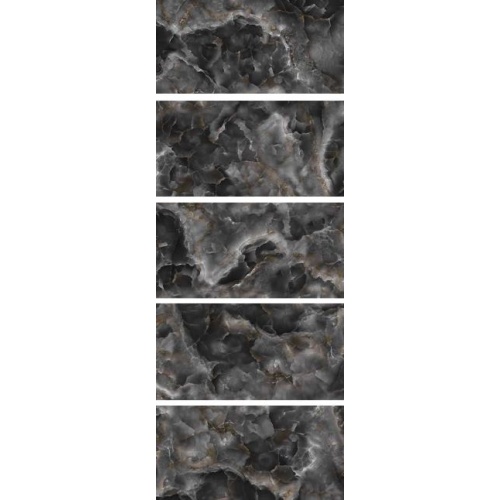 Loman Black - سرامیک لومان مشکی پولیش مدل کارشده 80x160 - سرامیک بسلی Besli