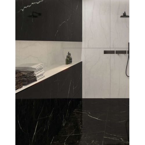 Mako Black - سرامیک ماکو مشکی پولیش مدل کارشده 60120 - کاشی تکسرام