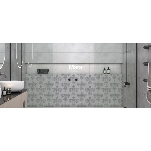 مارا Mara - سرامیک دکور مارا طوسی مات 30x90 - کاشی فخار