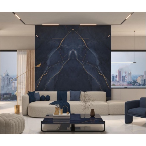 مایا Maya - سرامیک اسلب بوک مچ مایا آبی تیره پولیش 120x270- کاشی هرمس سرام نوین