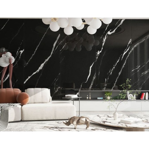 سرامیک اسلب مایورکا مشکی مدل کار شده 120x280 - اسپینا اسلب Spina Slab