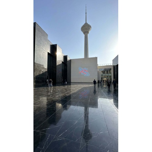 MB-003 - سرامیک اسلب MB003 بلک پولیش 120x310 - مگاکر Megaker