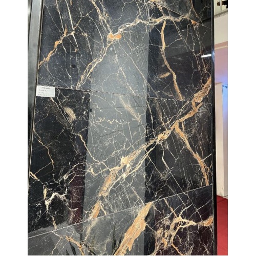 9540 brandon black - سرامیک براندون مشکی پولیش مدل کارشده 60x120 - کاشی میلان