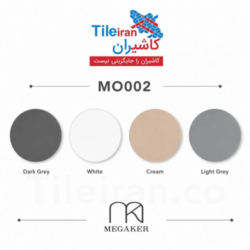 سرامیک اسلب MO002 لایت گری مات مدل کار شده 120x200 - سرامیک مگاکر Megaker