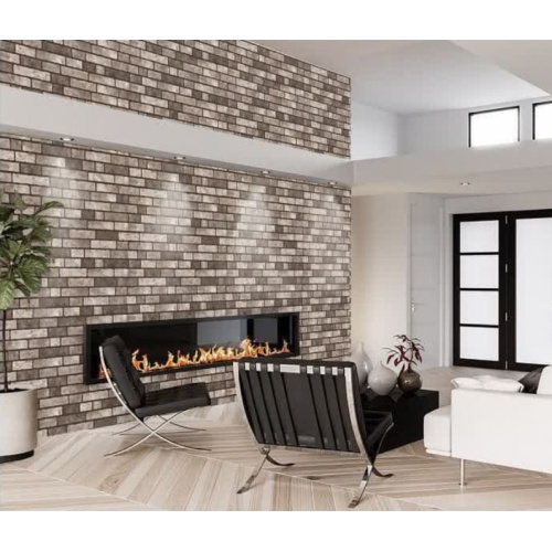 آجرنما - سرامیک طوسی تیره مدل کارشده 40x120 -کاشی درنیک Dornik Tile