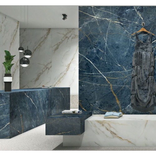 موراندی Morandi - سرامیک اسلب موراندی آبی پولیش 120x240- اسلب کلکسیون Slab Collection