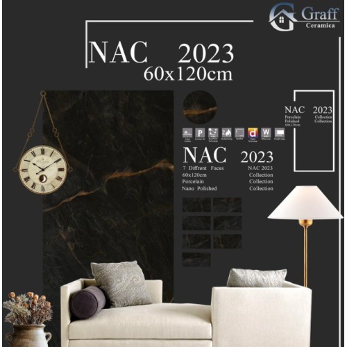 Nac 2023 - کاشی ان آ اس پولیش 120*60 - گراف سرامیک Graff Ceramic