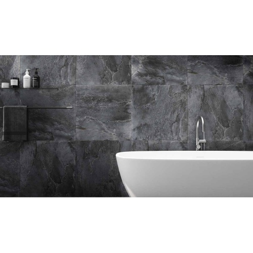 ناتوره Nature Relief - سرامیک ناتوره ریلایف بلک مات 60x60 - کرابن تبریز 