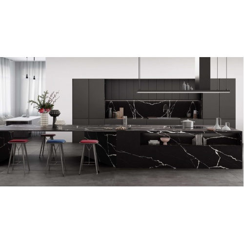 نرو Nero - سرامیک اسلب نرو مشکی مدل کار شده 3D Fit Matt 120x280 - اسلب هرمس تبریز