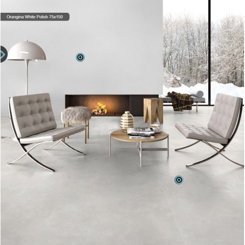  5043 Orangina White  - سرامیک اورانجینا سفید پولیش 75x150 - کاشی میلان