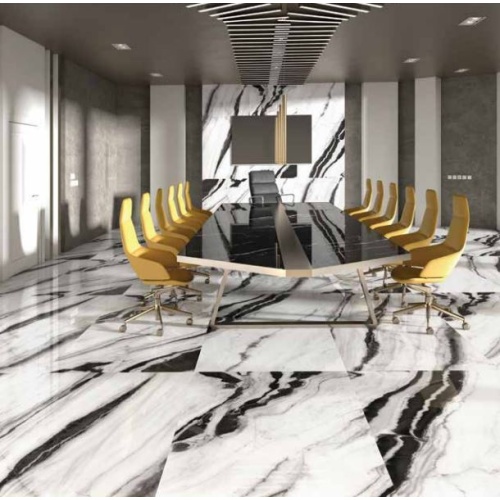 Panda Marble White - سرامیک پاندا ماربل وایت پولیش 60x120 - سرامیک راک اصفهان 