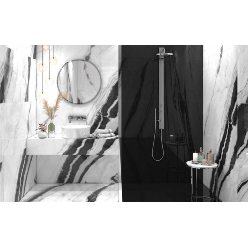 Panda Marble White - سرامیک پاندا ماربل سفید مدل کار شده - سرامیک راک اصفهان 